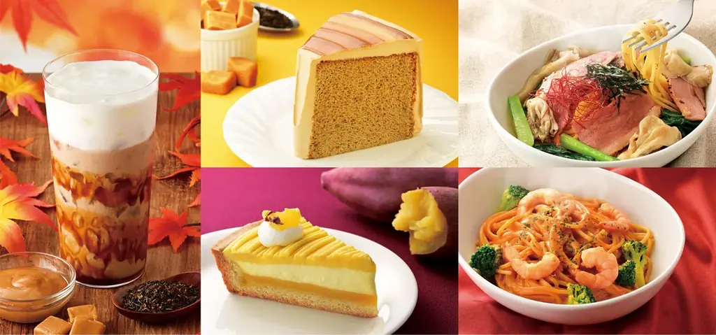 秋を彩る！お芋スイーツ、とろり秋色ロイヤルミルクティー、トリュフ香る合鴨パスタなど全5品が登場『カフェ・ド・クリエ』にて9月3日（水）より順次発売 画像 1