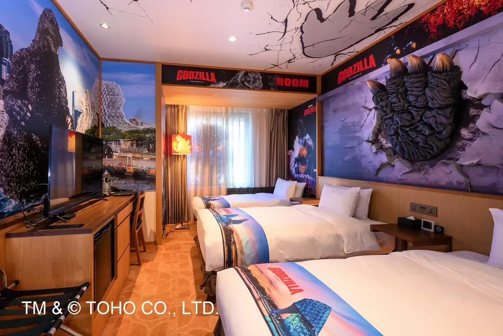【ホテルグレイスリー台北】全世界のゴジラファン必見!開業4周年記念「ゴジラフィギュア付きプラン」販売&「ゴジラルーム」特別販売(1室4,444元/約21,500円) 画像 6