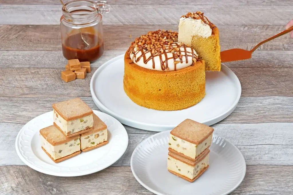 【新登場】シフォンケーキ専門店 This is CHIFFON CAKE.よりキャラメルづくしのスイーツセットが発売開始! 画像 2