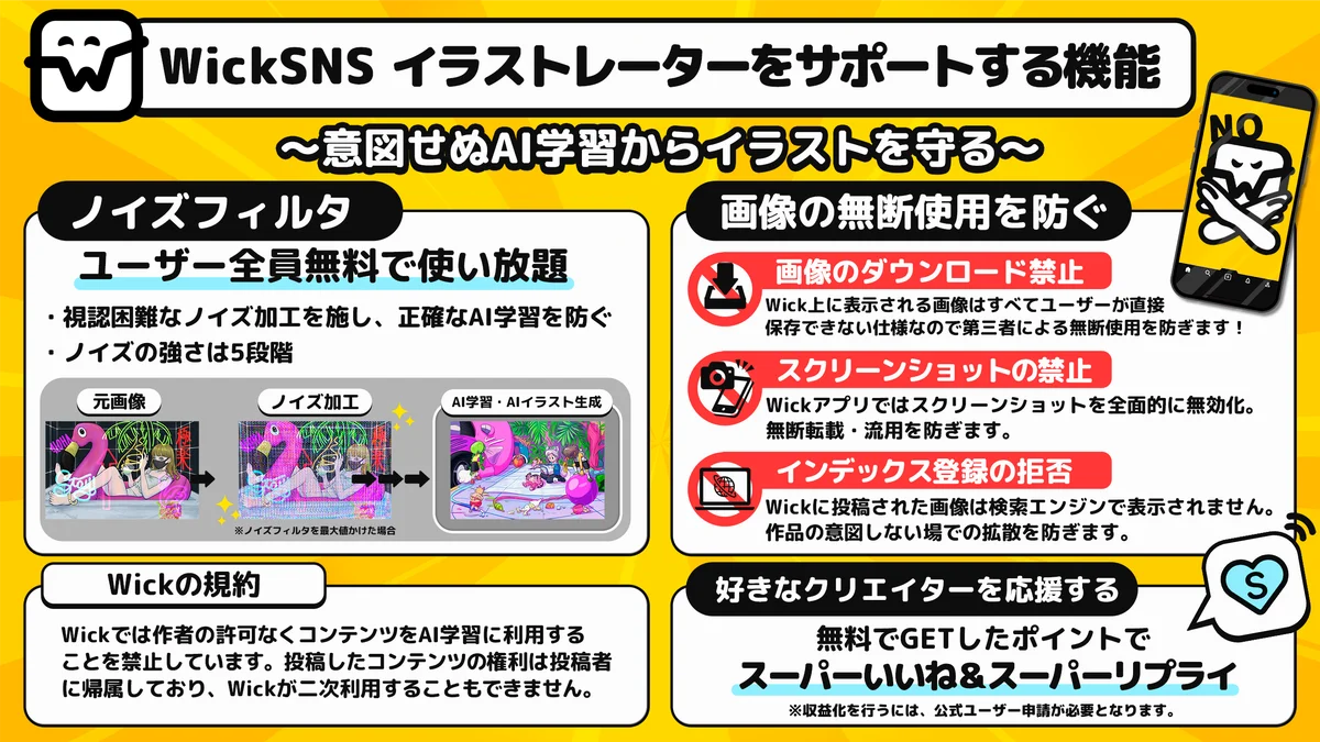 販売手数料0%で自分の作品を販売できるショップ機能がWickアプリに登場 画像 3