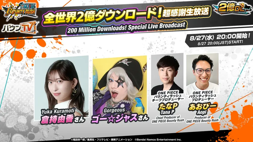 App Store・Google Play・Steam向けアプリケーション『ONE PIECE バウンティラッシュ』全世界2億DL突破記念！超レジェンダリーキャラ「四皇 モンキー・D・ルフィ」参戦！ 画像 10