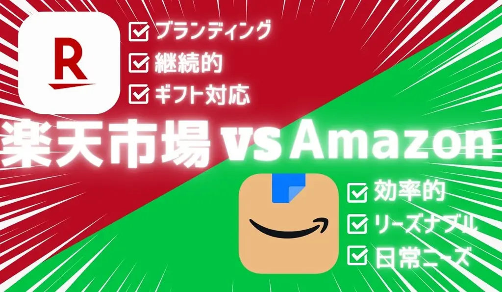 楽天市場とAmazonを5つの軸で徹底比較ガイド