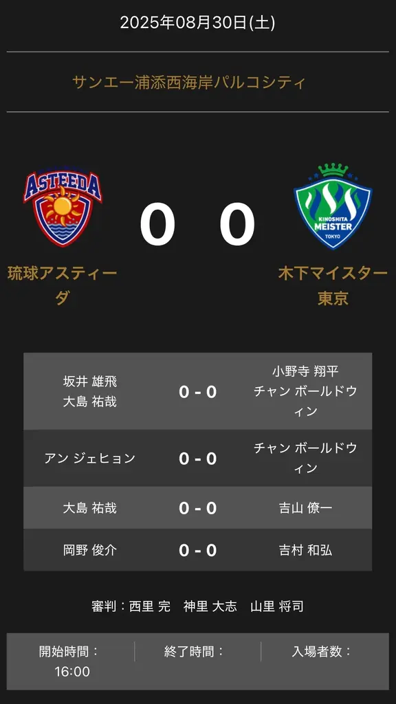 琉球アスティーダ vs 木下マイスター東京 対戦オーダーと配信案内