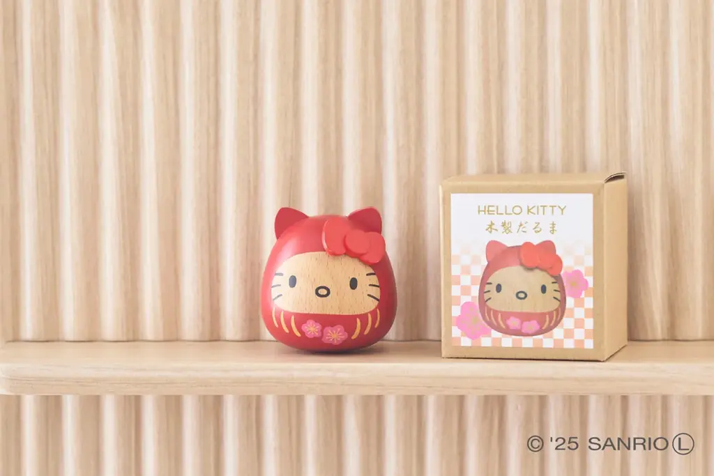 【株式会社ニチガン】ハローキティ、マイメロディ、クロミの木製だるまが新発売！ 画像 4