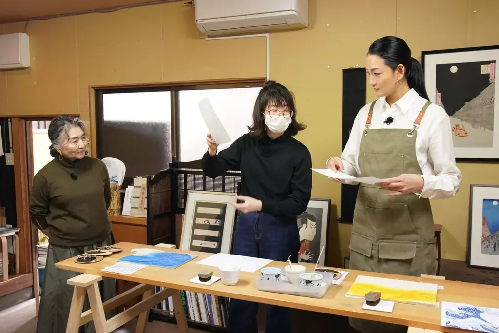 【ＢＳ日テレ】冨永愛が取材！江戸木版画の摺りの技術と「北斎漫画」世界一のコレクターの元へ 画像 3