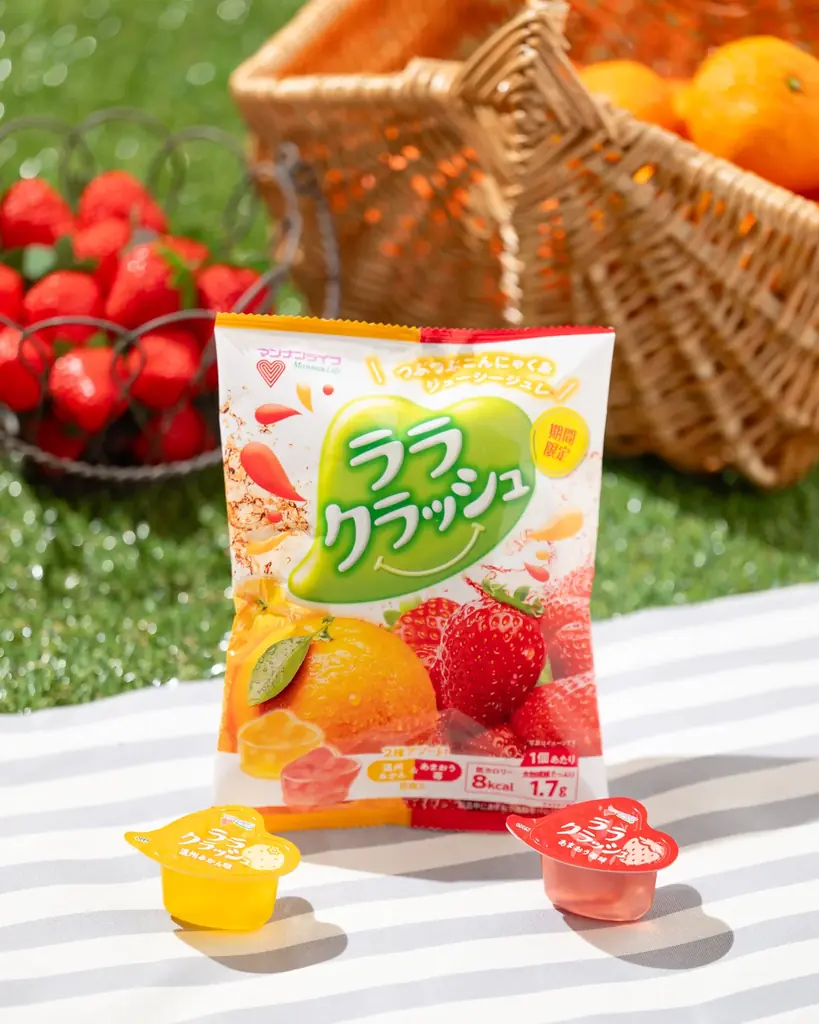 ララクラッシュ新作『温州みかん＆あまおう苺』全国発売