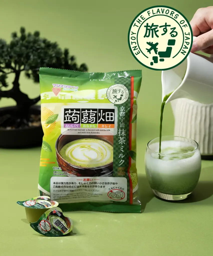 蒟蒻畑新作「京都宇治抹茶ミルク」旅するシリーズ第1弾