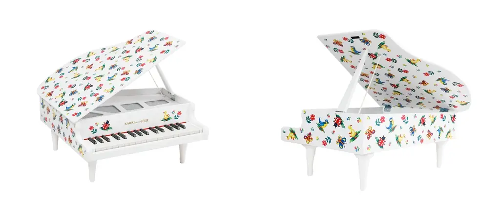 フェイラーの人気デザイン『ハイジ』のミニピアノが登場!KAWAI meets FEILER 初コラボレーション商品限定販売 画像 2