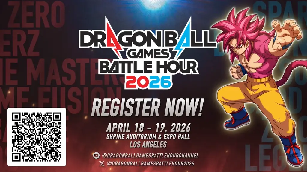 世界中の『DRAGON BALL』ファンが集結する夢の祭典「ドラゴンボールゲームスバトルアワー2026」がロサンゼルスにて、日本時間 2026 年 4 月 19 日(日)、20 日(月)に開催決定! 画像 2