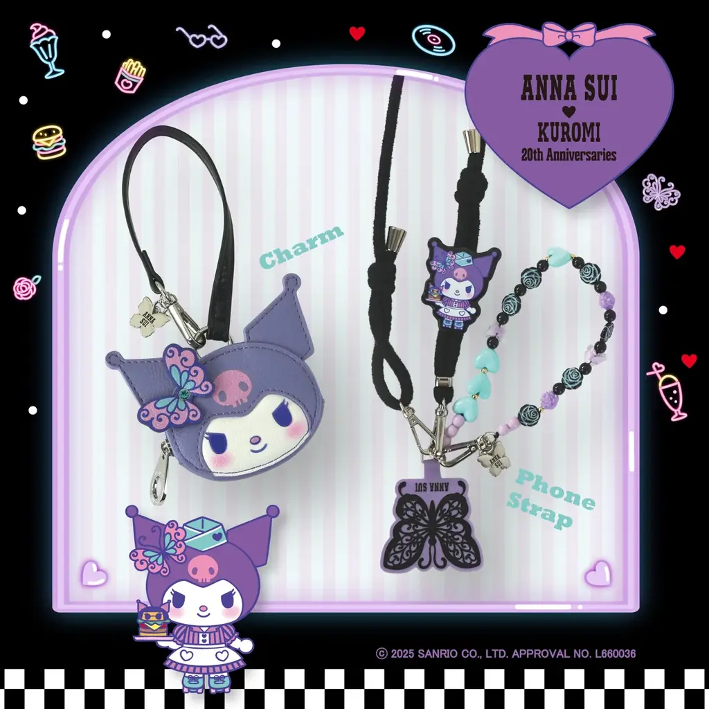 【ANNA SUI】マイメロディとクロミのアニバーサリーイヤーを盛り上げるコラボレーションアイテムが登場！ 画像 4