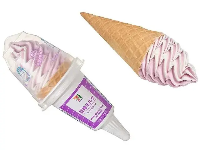 旬の果実「巨峰」を贅沢に味わうアイス「セブンプレミアム ワッフルコーン 巨峰ミルク」が登場!9月9日(火)から順次新発売! 画像 3