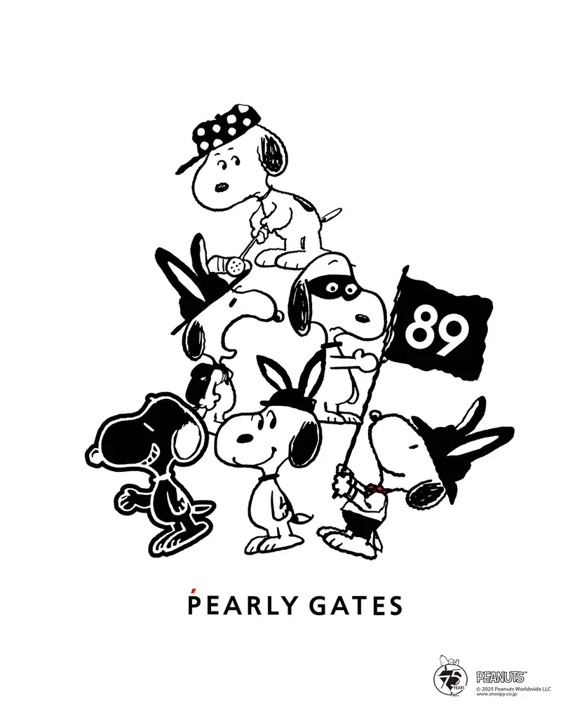 【パーリーゲイツ×ピーナッツ】奇跡のような6回目のコラボレーション「The Miracle 6 with SNOOPY」コレクションを 9 月 10 日(水)より順次発売 画像 3