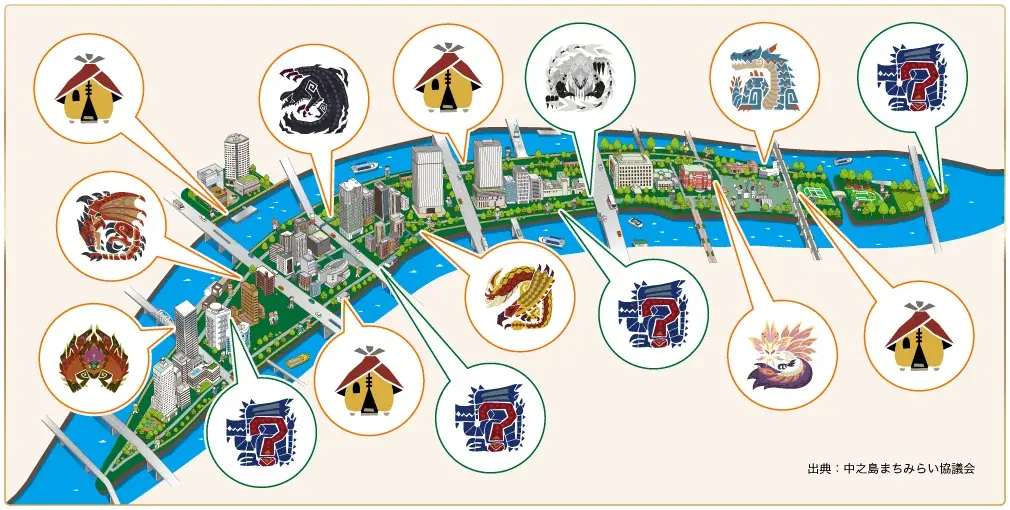 『モンスターハンターワイルズ』×中之島 デジタルスタンプラリーが9月13日(土)よりスタート! 画像 2