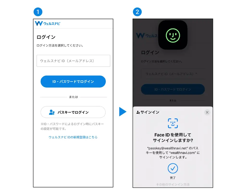 ウェルスナビ、9月3日よりパスキー(FIDO2)による認証を導入 画像 2