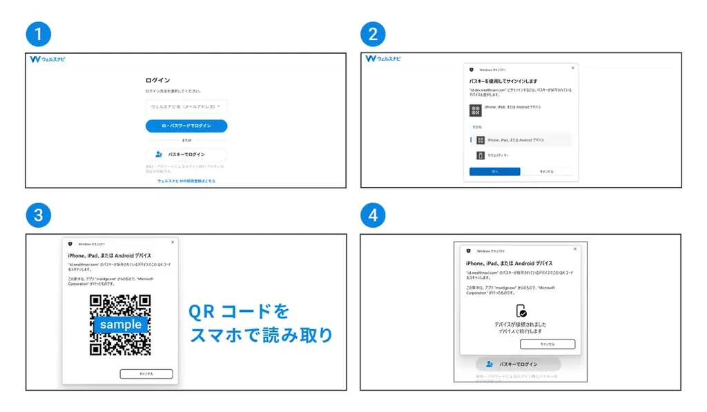 ウェルスナビ、9月3日よりパスキー（FIDO2）による認証を導入 画像 3