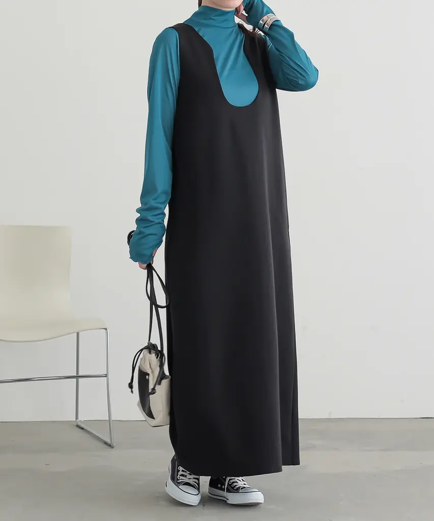 楽天ROOMインフルエンサーAYAさんとのコラボアイテム発売！個性的な変形デザインのUネックが魅力の『変形Uネックデザインジャンスカ』が9月5日(金)より販売開始！【オシャレウォーカー】 画像 10