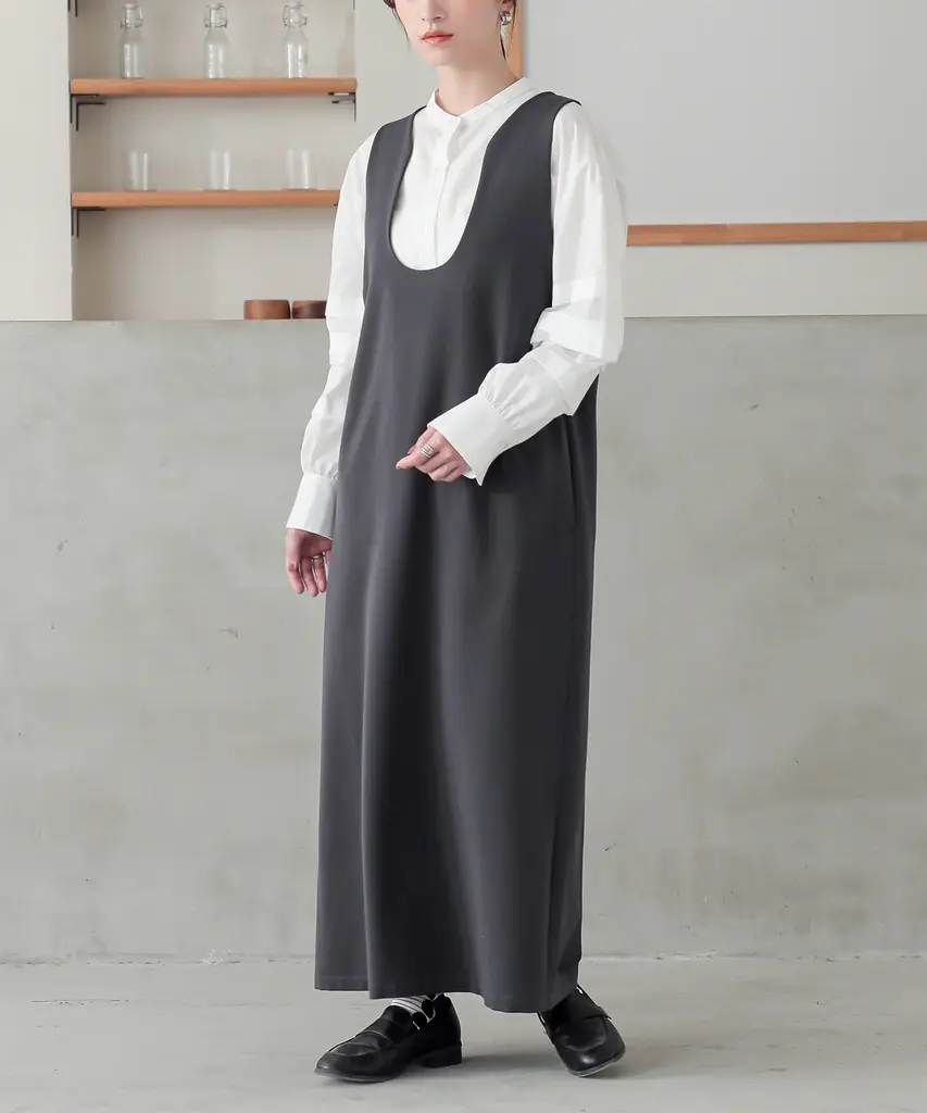 楽天ROOMインフルエンサーAYAさんとのコラボアイテム発売!個性的な変形デザインのUネックが魅力の『変形Uネックデザインジャンスカ』が9月5日(金)より販売開始!【オシャレウォーカー】 画像 9