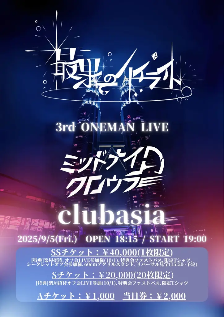 アイドルグループ”最果てのハイライト”、渋谷の音楽カルチャーの聖地 渋谷clubasiaでバンドセット3rdワンマン開催決定! 画像 3