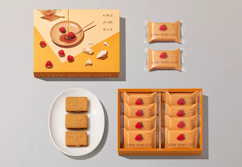 いちごとメープルがとろっと溢れる秋限定サンドが誕生。行列必至のいちごスイーツ専門店「VERY RUBY CUT」 画像 5