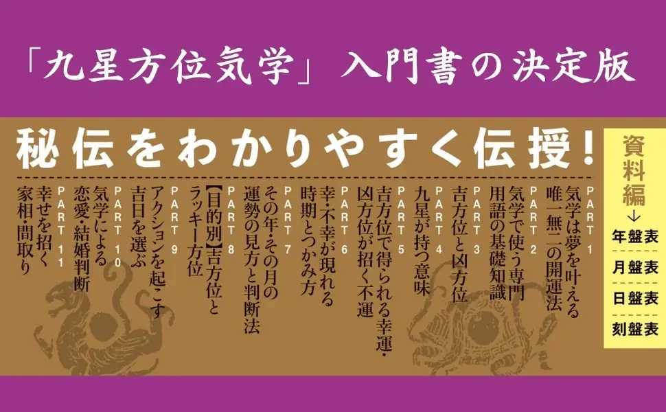 初心者にもわかりやすい! 占術界「的中の父」が贈る『いちばんよくわかる九星方位気学 改訂新版』発売 画像 8