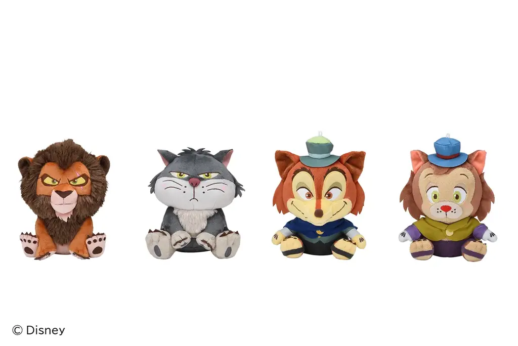 ディズニー作品で大人気！“ヴィランズ”のかわいい表情に注目！ 「ディズニーキャラクター 赤いほっぺ ぬいぐるみ」がナムコ限定で登場　2025年9月12日(金)より順次展開開始！ 画像 1