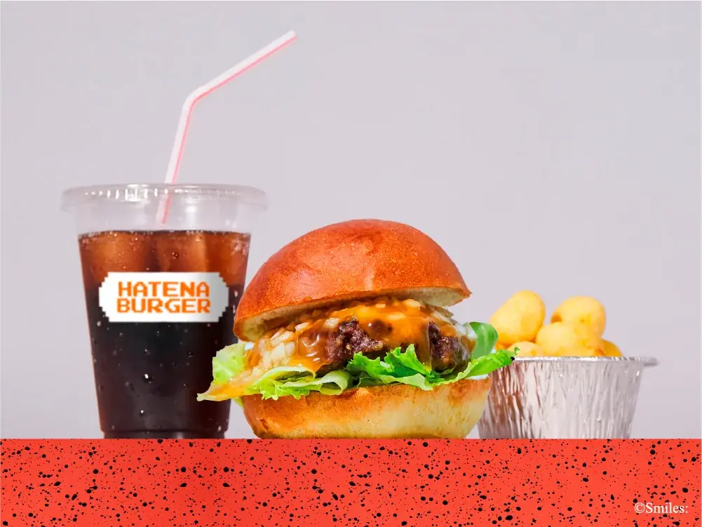 27万通り以上のオリジナルハンバーガー?!ニンテンドーミュージアム内カフェ 「はてなバーガー」の業態開発・運営を、スマイルズが担当しています。 画像 3