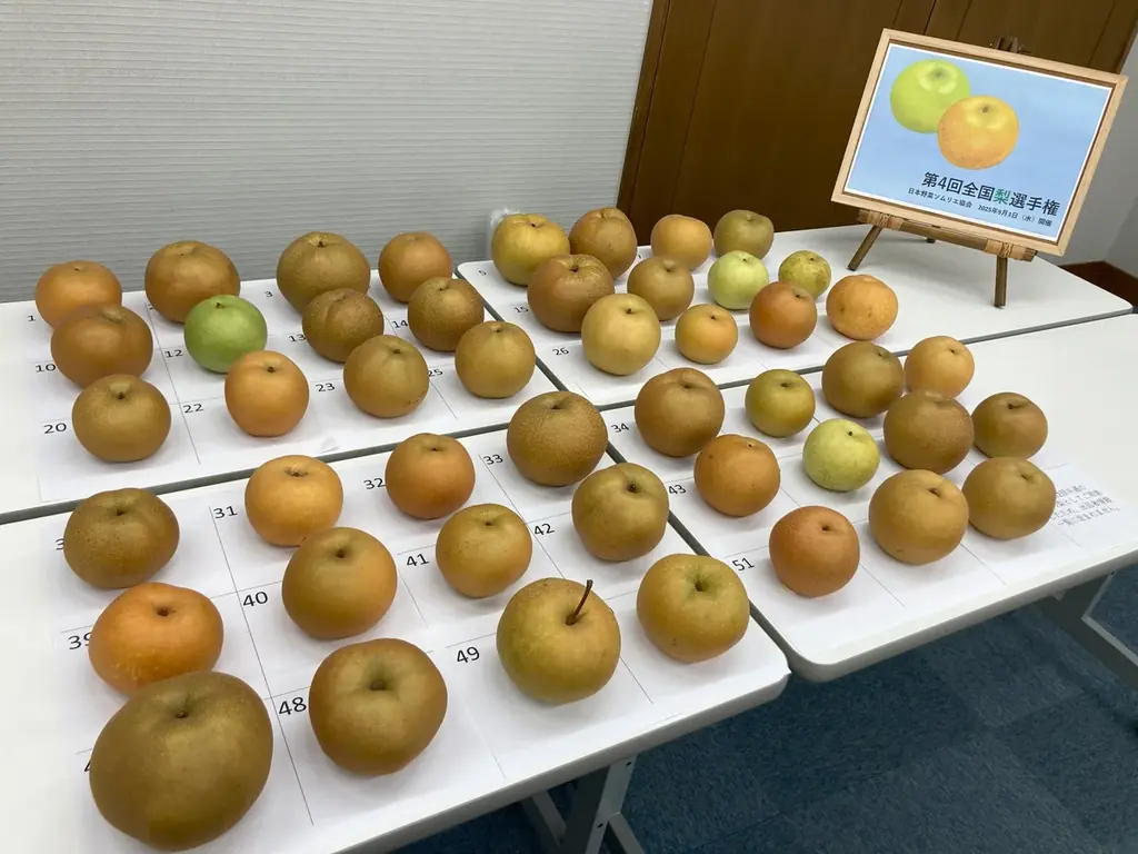 今年の梨日本一は船芳園の『秋のほほえみ』に決定