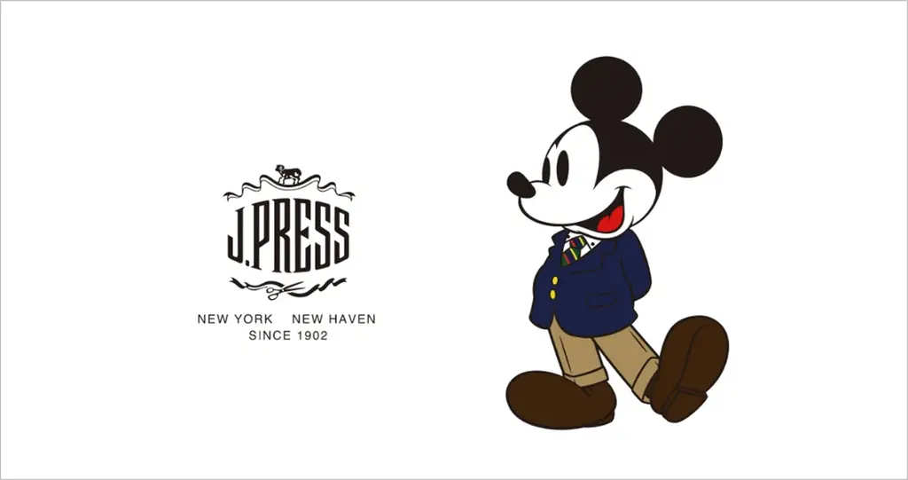 『J.PRESS』に「ミッキーマウス」デザインのアイテムが登場　時代を超えて愛されるアメリカンアイコンによる初のカプセルコレクション 画像 1