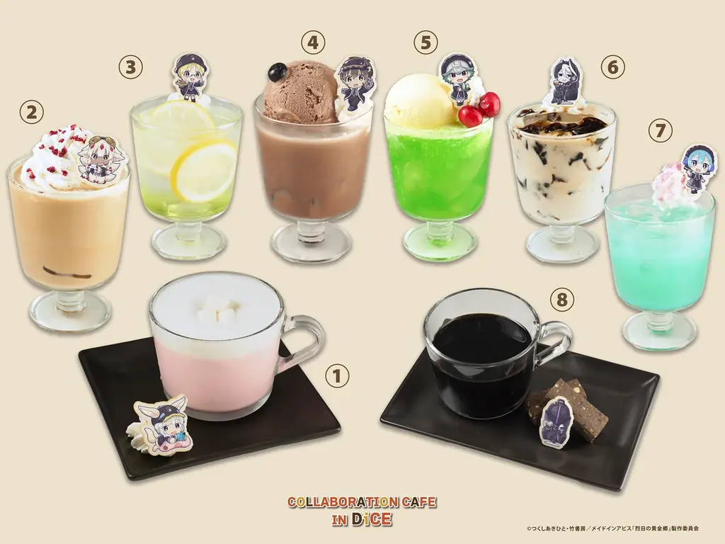 アニメ『メイドインアビス 烈日の黄金郷』×DiCE コラボカフェ開催決定！“ナナチ＆ファプタのおっきなワッフル”など限定メニューが登場！食欲の秋を楽しもう！ 画像 12