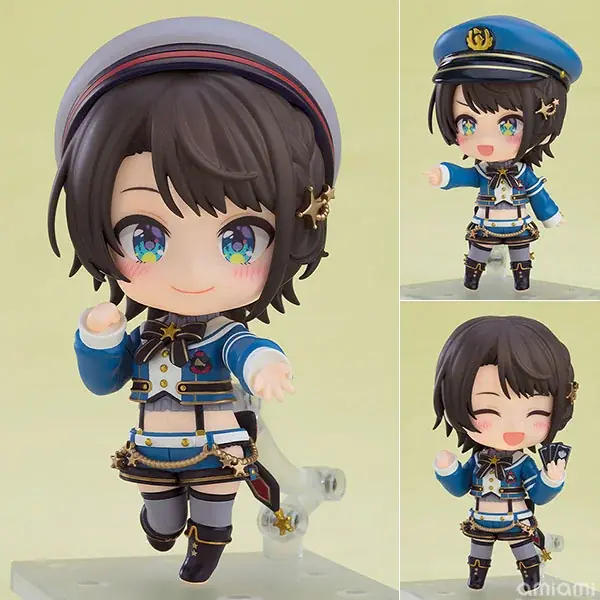 大人気バーチャルYouTuberグループ『ホロライブ』より、ホロライブ2期生「大空スバル」がサスペンダー衣装のねんどろいどになって登場。 画像 2