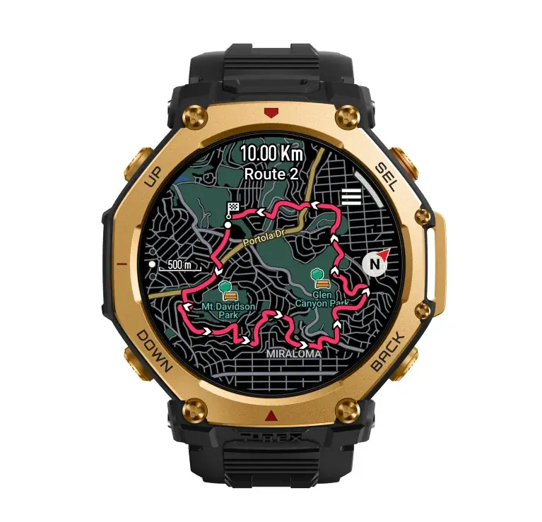 チタン合金×サファイアガラスで進化した「Amazfit T-Rex 3 Pro」―大幅アップデートしたオフラインマップ機能とAI音声操作機能を備えた本格GPSウォッチ、9月5日予約開始! 画像 3