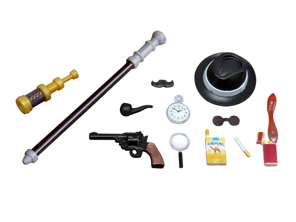 「フィギュアの武器 探偵の嗜み」「フィギュアの遊び サスペンス 1.5+α」が、フルカラー印刷を施した塗装いらずのプラキットで登場。あみあみにて予約受付中。 画像 3