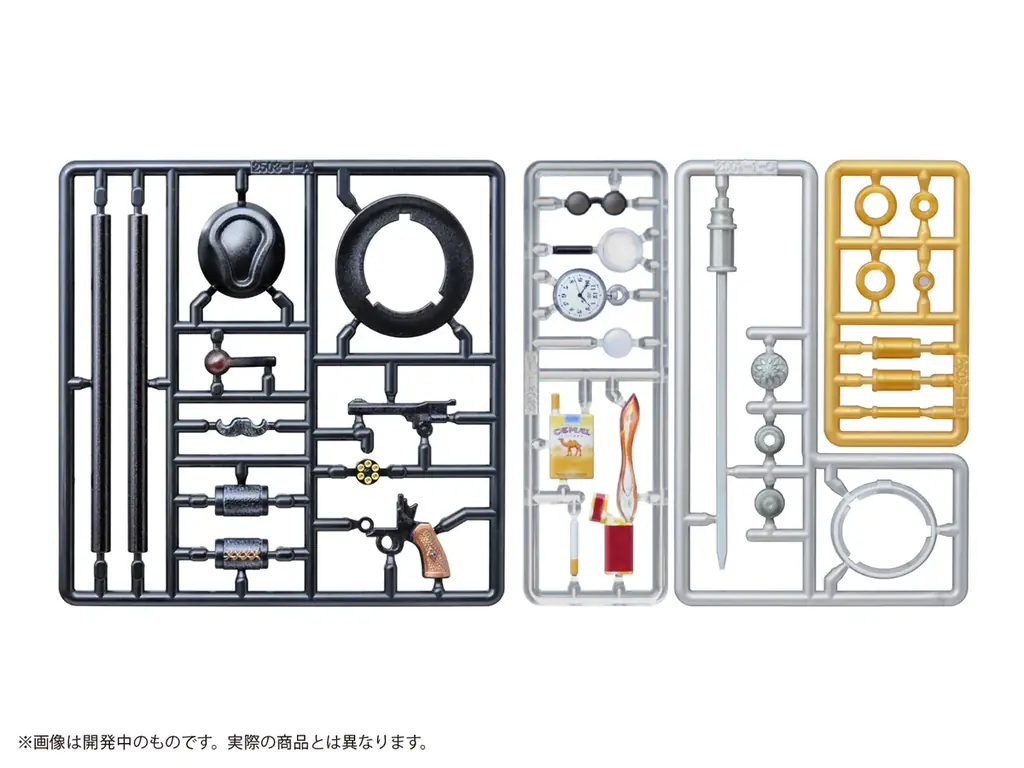 「フィギュアの武器 探偵の嗜み」「フィギュアの遊び サスペンス 1.5+α」が、フルカラー印刷を施した塗装いらずのプラキットで登場。あみあみにて予約受付中。 画像 4