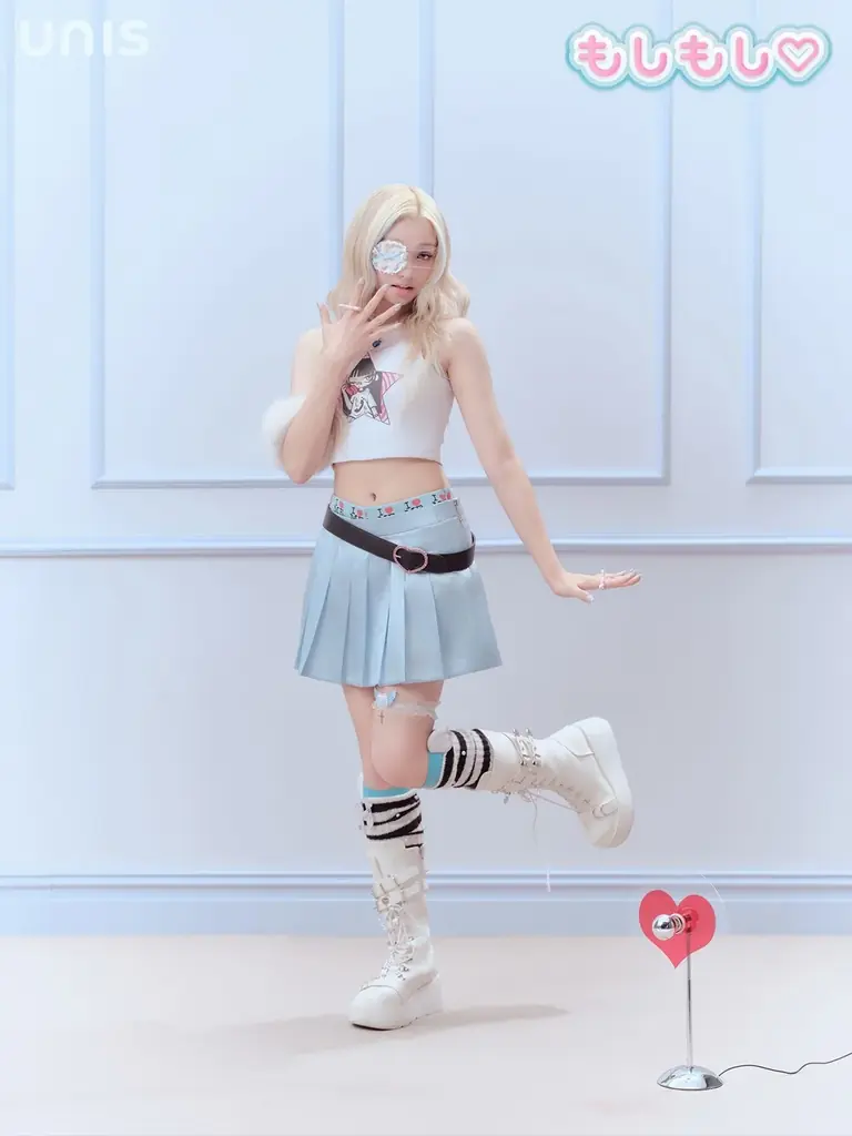 グローバルガールズグループ UNIS（ユニス）日本初デジタルシングル「もしもし♡」　ナナ、オ・ユナ、ゼリー、ヒョンジュのコンセプトビジュアルを公開 画像 10