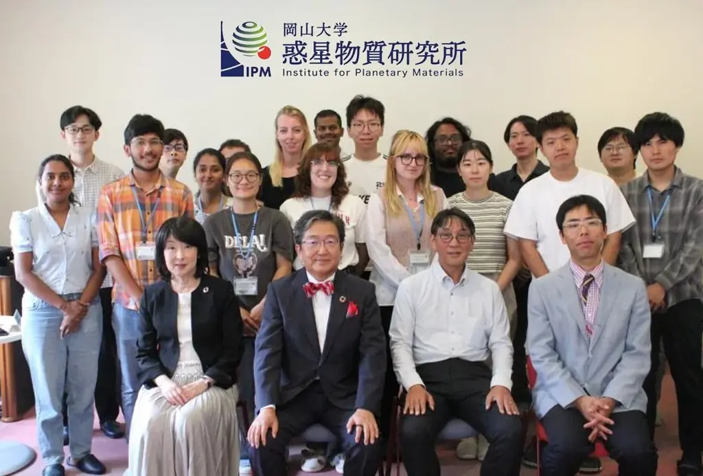 【岡山大学】高等先鋭研究院 惑星物質研究所「三朝国際学生インターンシッププログラム（MISIP）」 那須保友学長との懇談会、修了式を開催 画像 3