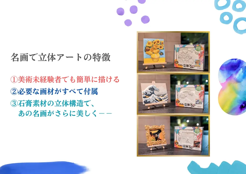 【名画好き必見】1万人が注目した「名画で立体アート」が待望の販売開始! 画像 3