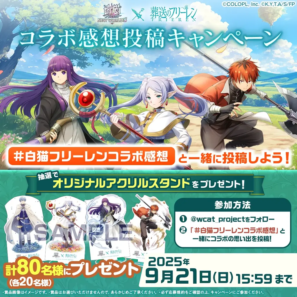 『白猫プロジェクト NEW WORLD’S』とアニメ『葬送のフリーレン』のコラボイベントスタート！ 画像 13