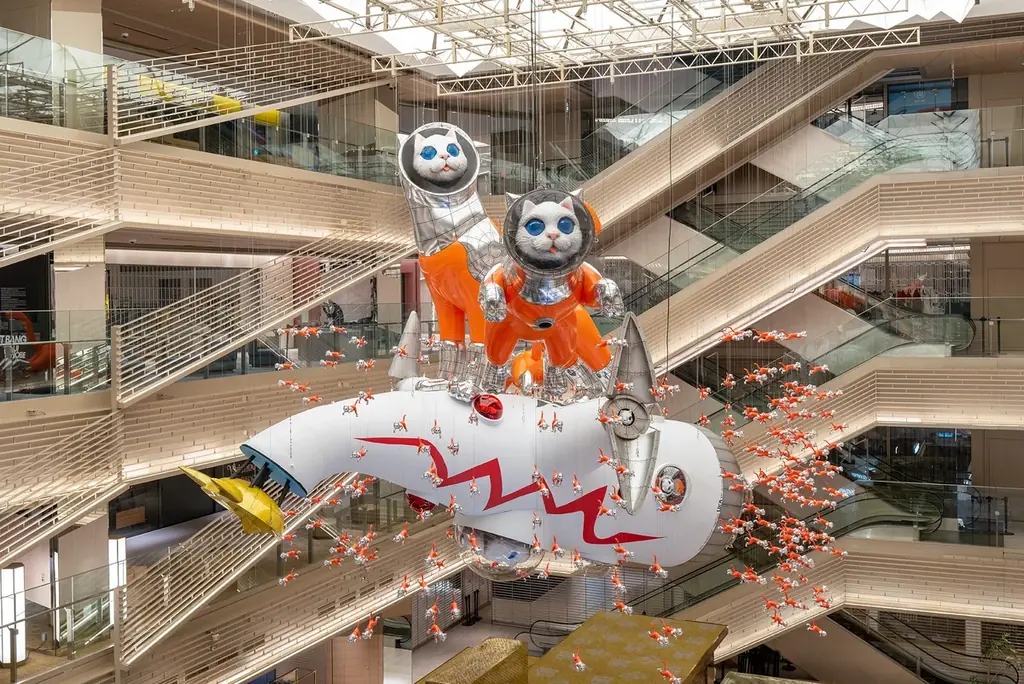 ヤノベケンジ 宇宙猫神話 最終章－太陽の塔型宇宙船《LUCA号》ついに大阪へ着陸！ 画像 2