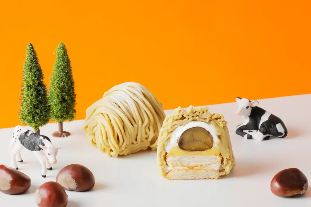 【JR池袋駅北改札前店／横浜ジョイナス店｜今月の新作】 あさぎり牛乳から、濃厚な栗を贅沢に楽しめる秋の新商品「あさぎりモンブランケーキ」「ふんわりパンケーキサンド〈モンブラン〉」が登場！ 画像 3