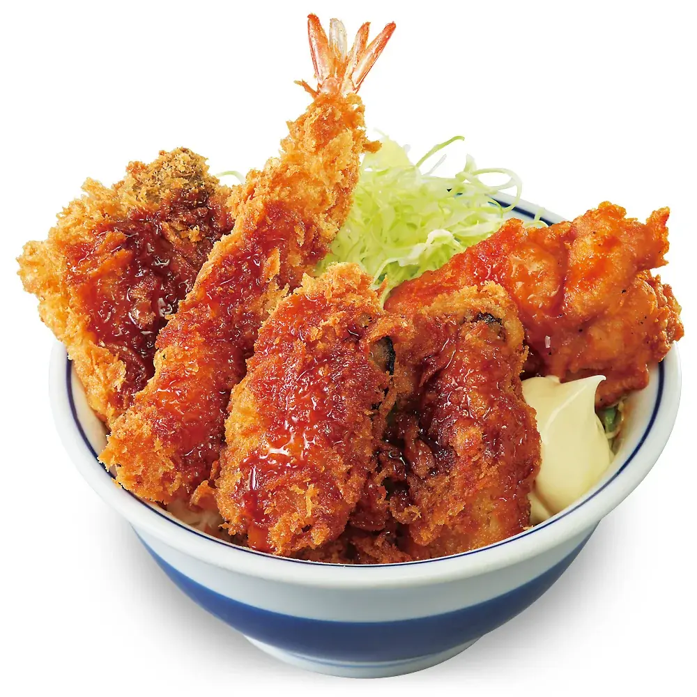 食欲の秋は海鮮で！4種の揚げ物を一度に味わう「秋の海鮮フライ定食」とんかつ専門店かつやに新登場 画像 3