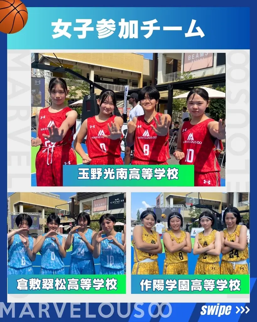 岡山から全国へ！3×3 MARVELOUS∞ 岡山大会 男女1チームずつが決勝進出を果たす 画像 4
