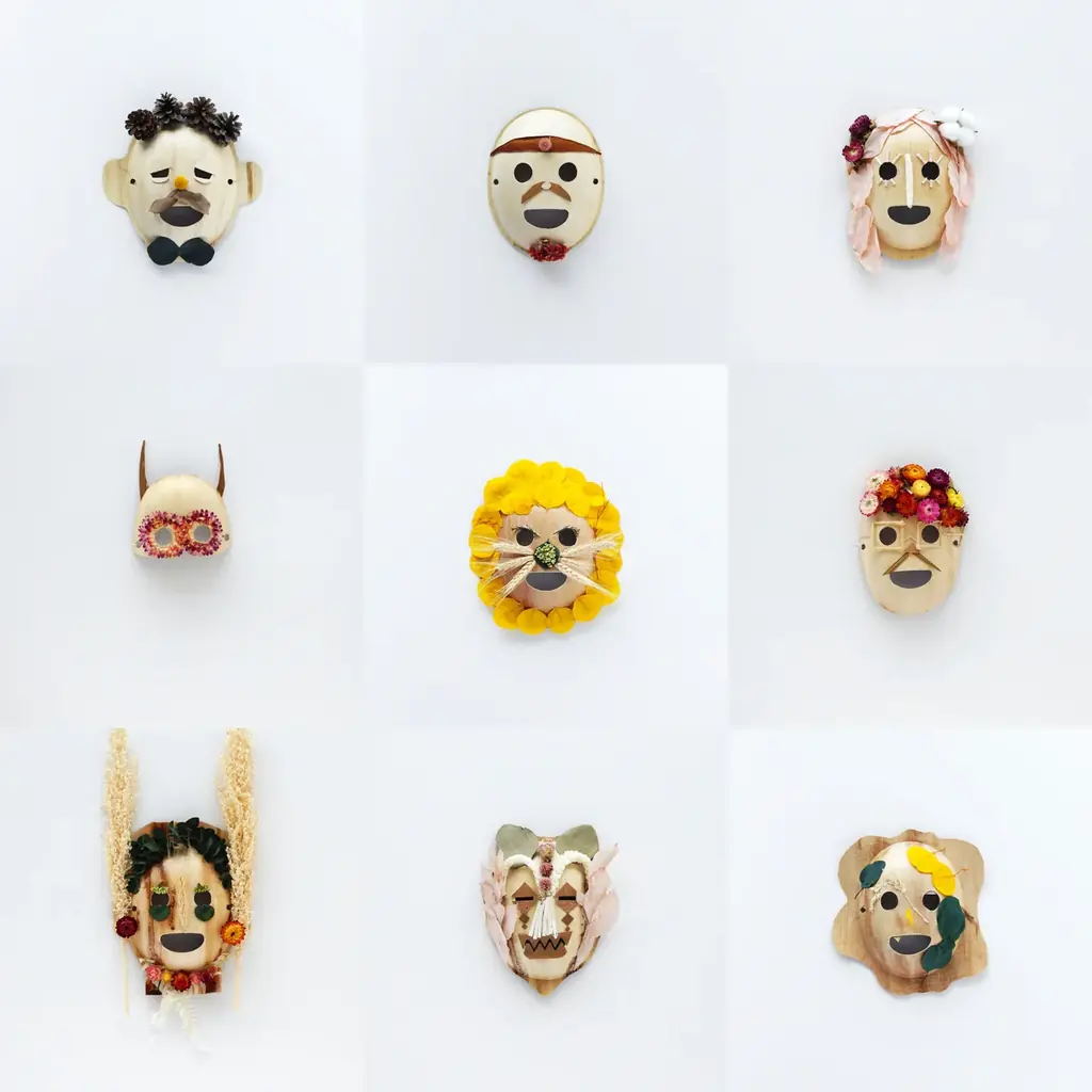 9月16日〜大阪万博で体験　ヤシ素材お面WILDMASK