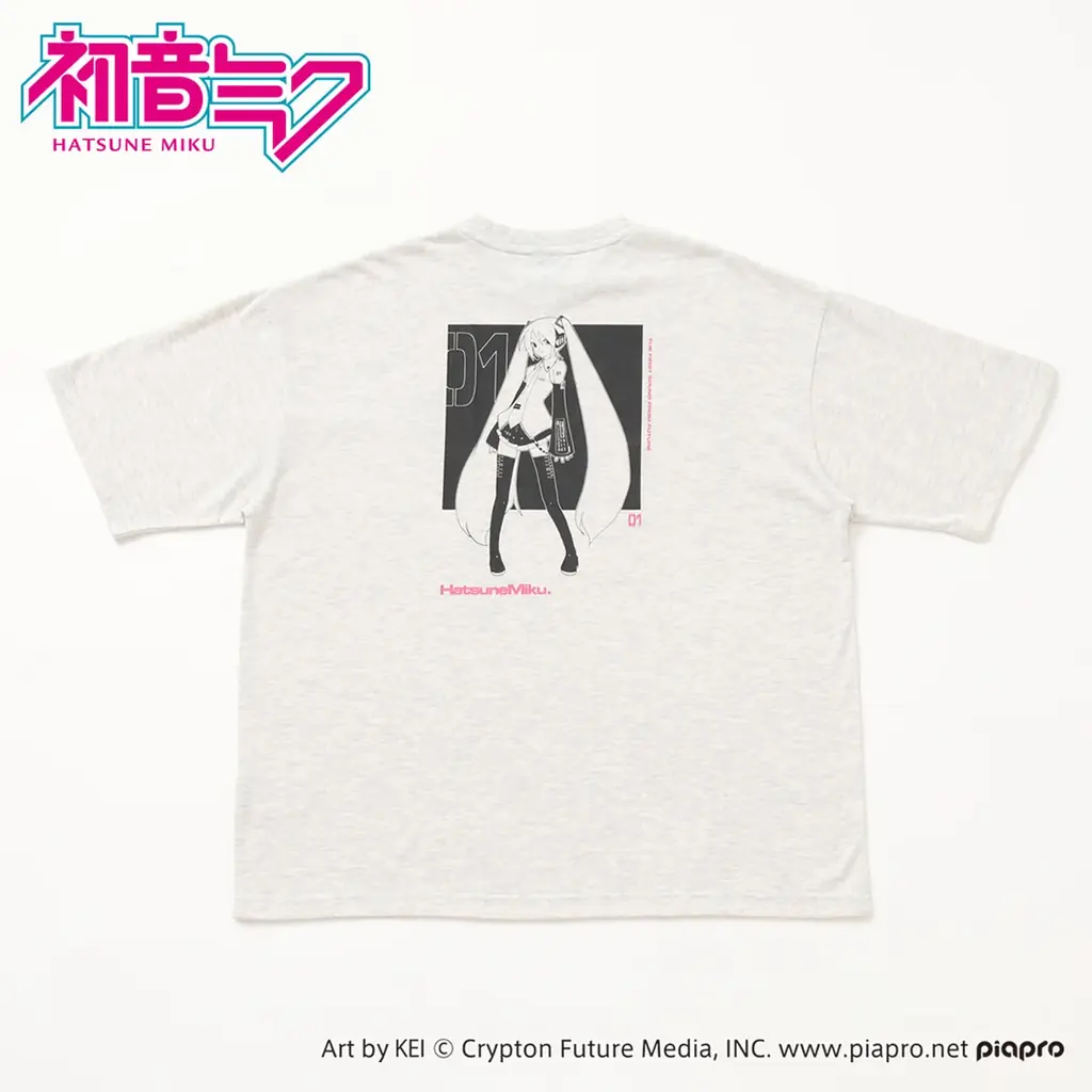 【イオン限定】ダブルフォーカスから「初音ミク」“プリントＴシャツ”と“ジップパーカ”を９月１２日（金）新発売 画像 2