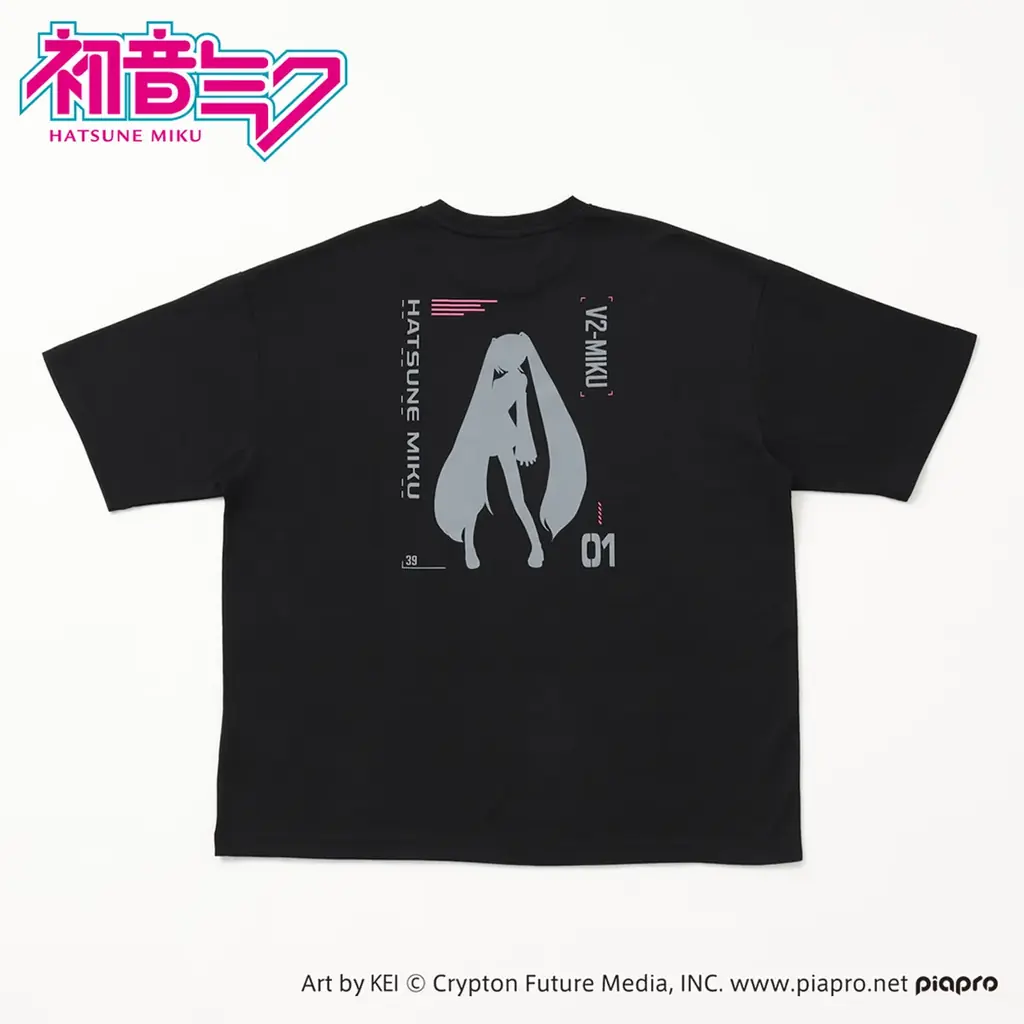 【イオン限定】ダブルフォーカスから「初音ミク」“プリントＴシャツ”と“ジップパーカ”を９月１２日（金）新発売 画像 6