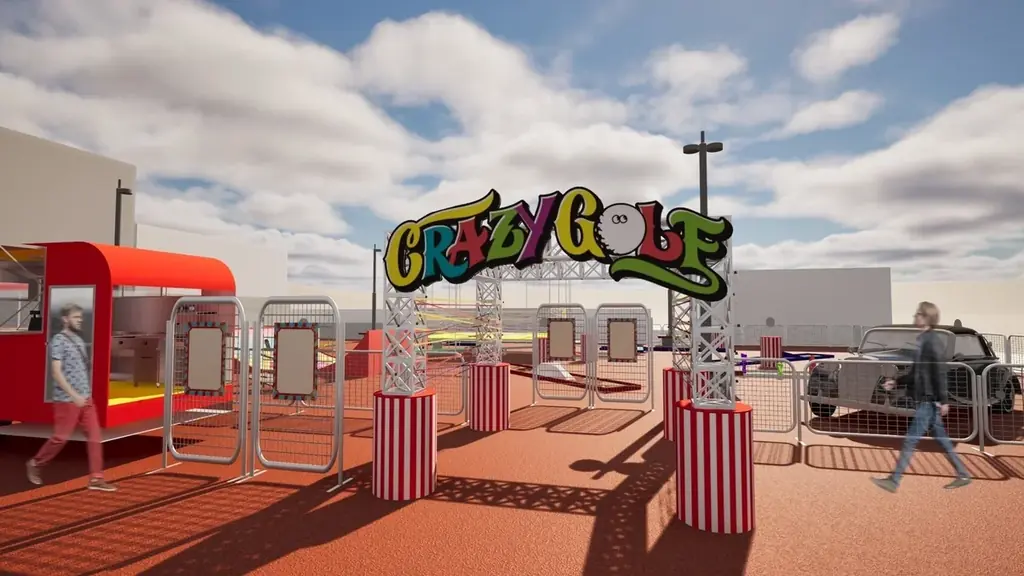 仲間と盛り上がる新体験エンタメ！欧米で人気の新感覚パターゴルフエンターテイメント「CRAZY GOLF」グランドオープンスキル不要の最新ゲームが横浜ワールドポーターズ屋上で楽しめる！ 画像 1