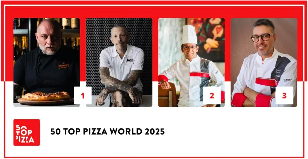 50 TOP PIZZA WORLD 2025 – 世界のベストピッツェリアが決定！「Una Pizza Napoletana」（ニューヨーク）、「I Masanielli」（カゼルタ）が同点１位。 画像 1
