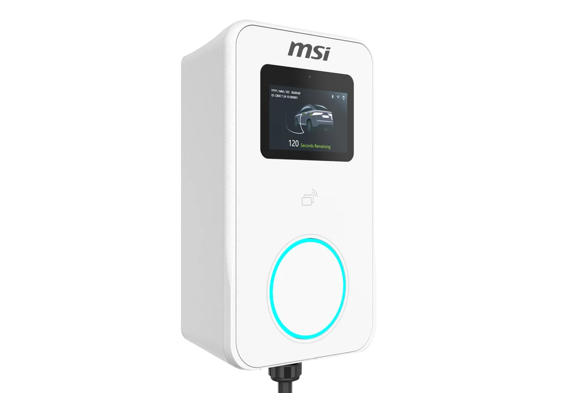 MSI、世界最大級の新エネルギー総合展に出展　スマートエネルギーWEEK【秋】2025・スマートグリッドEXPO　7インチモニター搭載EV充電器「EV Premium」を展示！ 画像 3