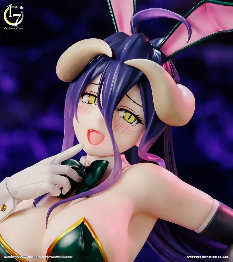 システムサービスの新たなフィギュアブランド「One-Seventh Carat」から「オーバーロード アルベド バニーVer.」が2025年9月に登場! 画像 3