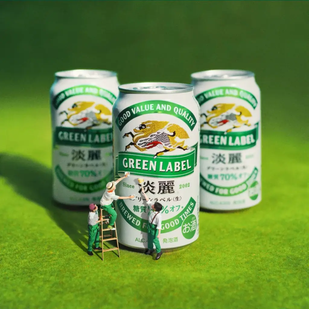 Mrs. GREEN APPLEの3人が小さな妖精 ミニミセスに？「淡麗グリーンラベル」 新WebCMが公開！ 画像 2