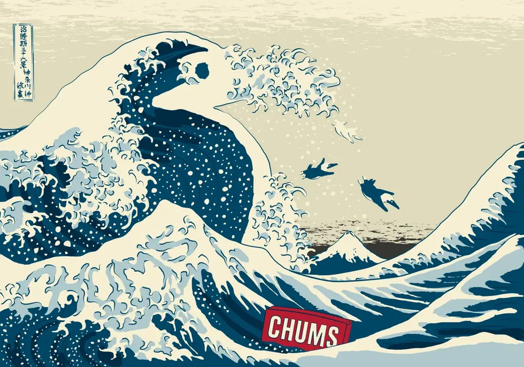 「マンガ」と「アニメ」の原点は北斎 【HOKUSAI-ぜんぶ、北斎のしわざでした。展】での 『CHUMS×葛飾北斎スペシャルコラボ』 画像 4